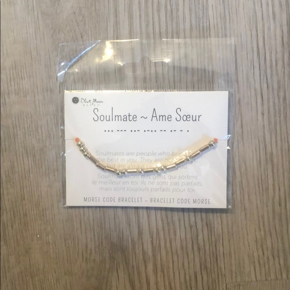 Blue Moon Beads Morse Code Bracelet - Soulmate